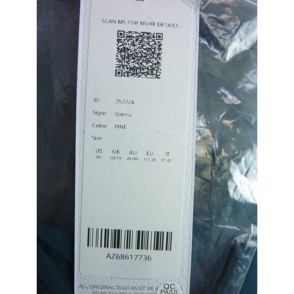 NWT Azazie Pine Sheath Square Neckline Pleated Stretch Chiffon Convertible Dress - Picture 6 of 8